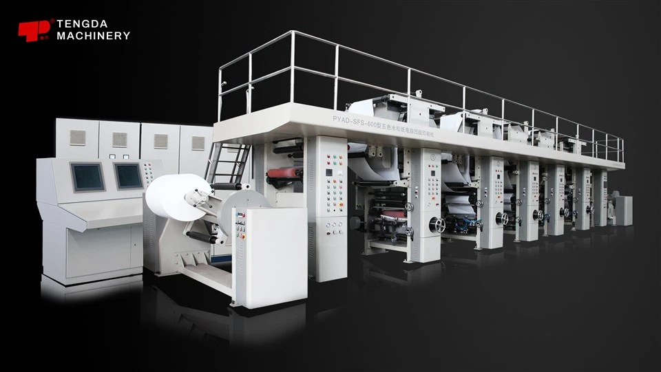 Devrilme Kağıdı Yüksek Hızlı Gravür Baskı Makinesi